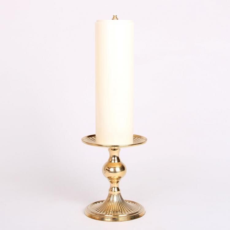 Candelabro con vela de parafina 38 cm de alto (Envío gratuito)