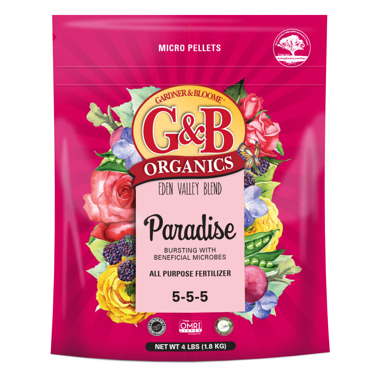 4LB G&B Paradise 5-5-5 All Purpose Fertilizer