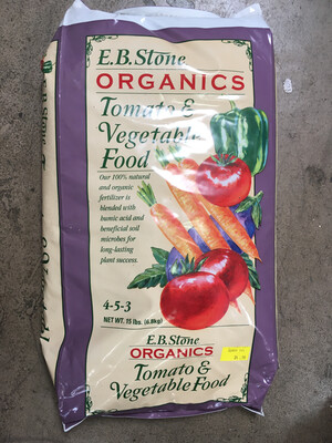 E.B Stone Tomato & Vegetable Food 4-5-3 (15lbs.) 