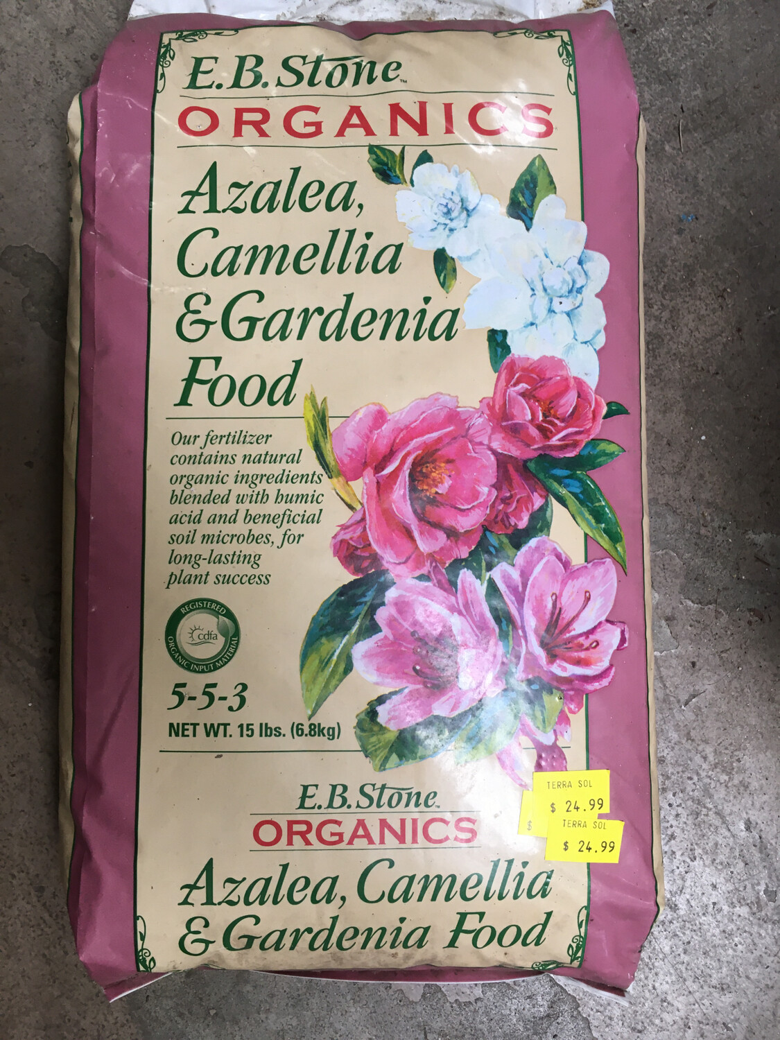 E.B Stone Azalea Camelia (15lbs) 5-5-3 