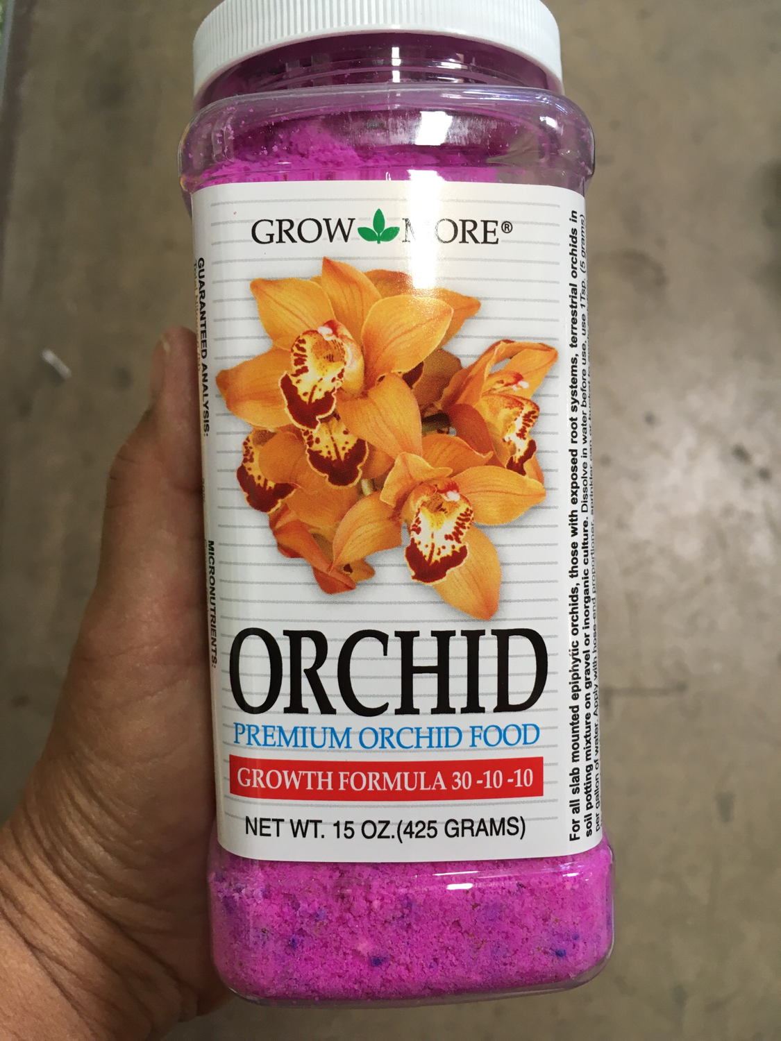 Grow More Orchid Food 30-10-10