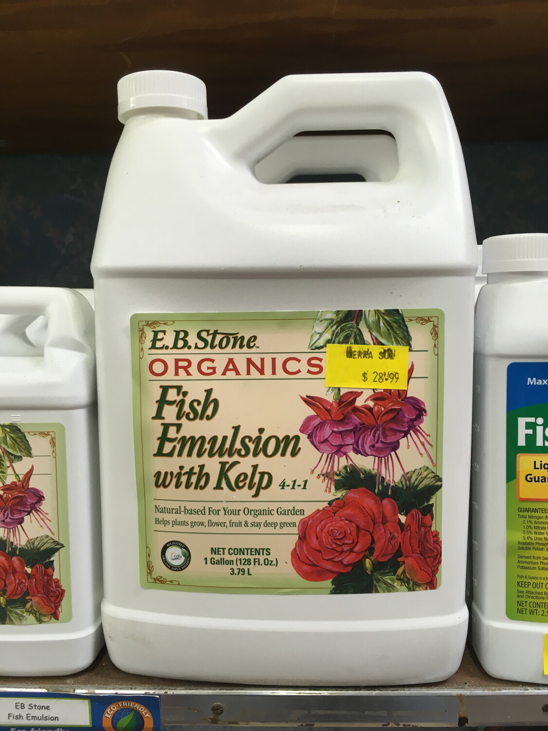 E.B Stone Fish Emulsion with kelp (1GAL)  4-1-1 