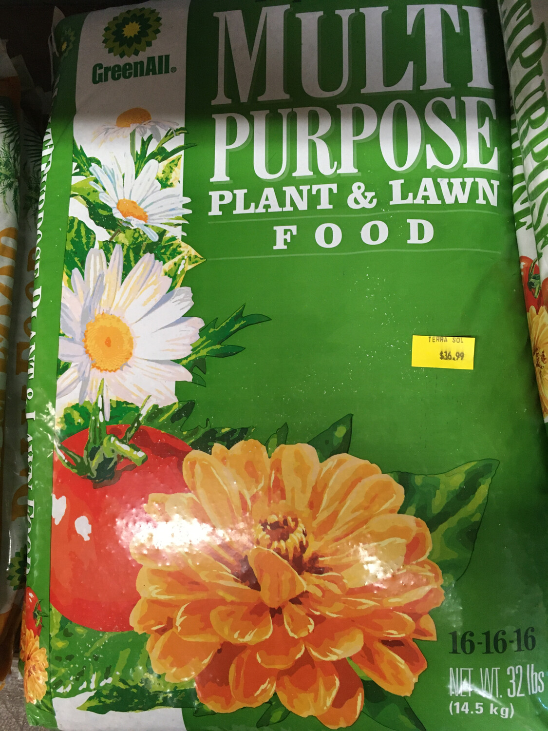 GreenAll Multipurpose Plant & Lawn Food 16-16-16 (32lbs)