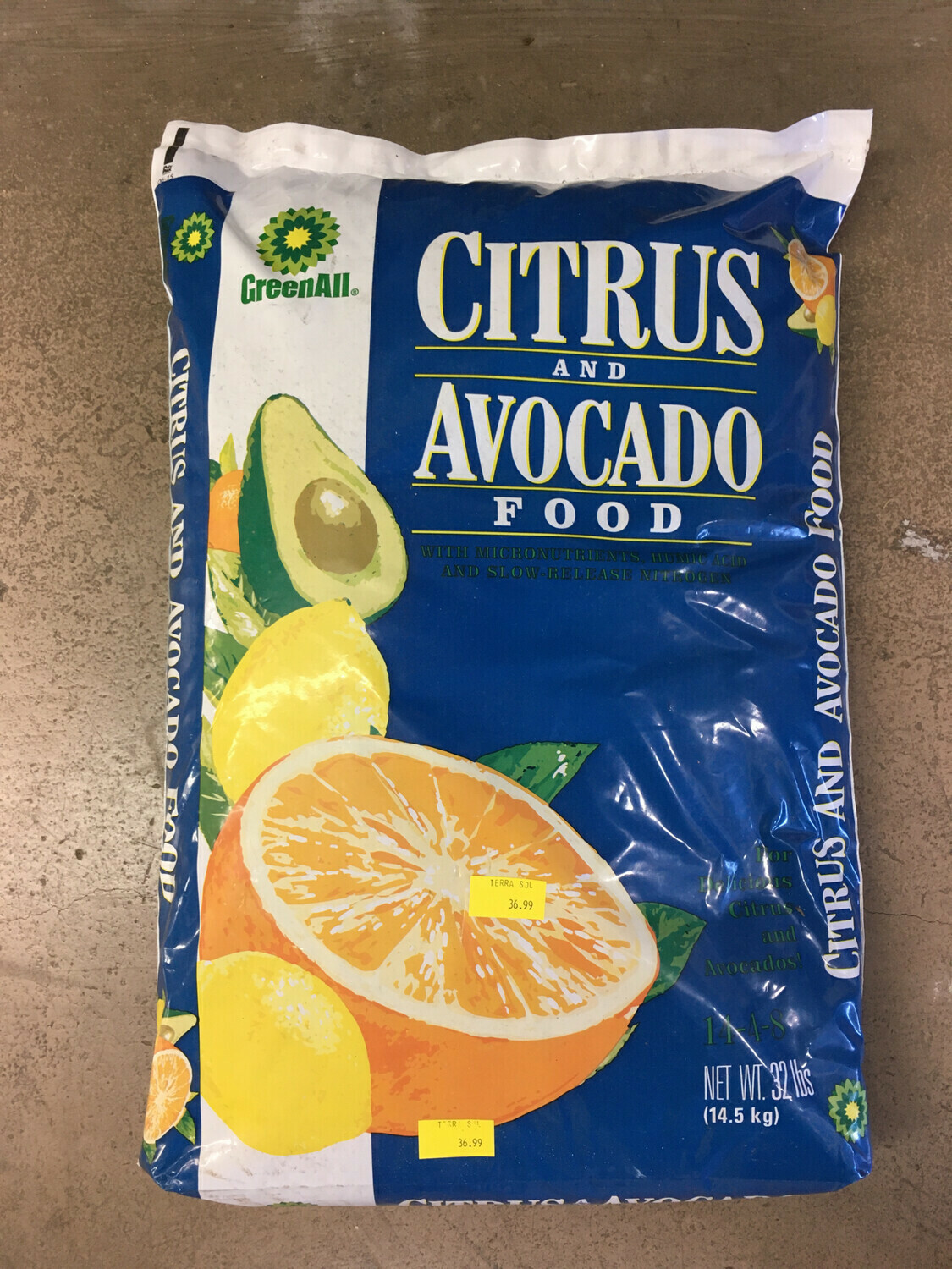 GreenAll Citrus and Avocado Food (32lbs)