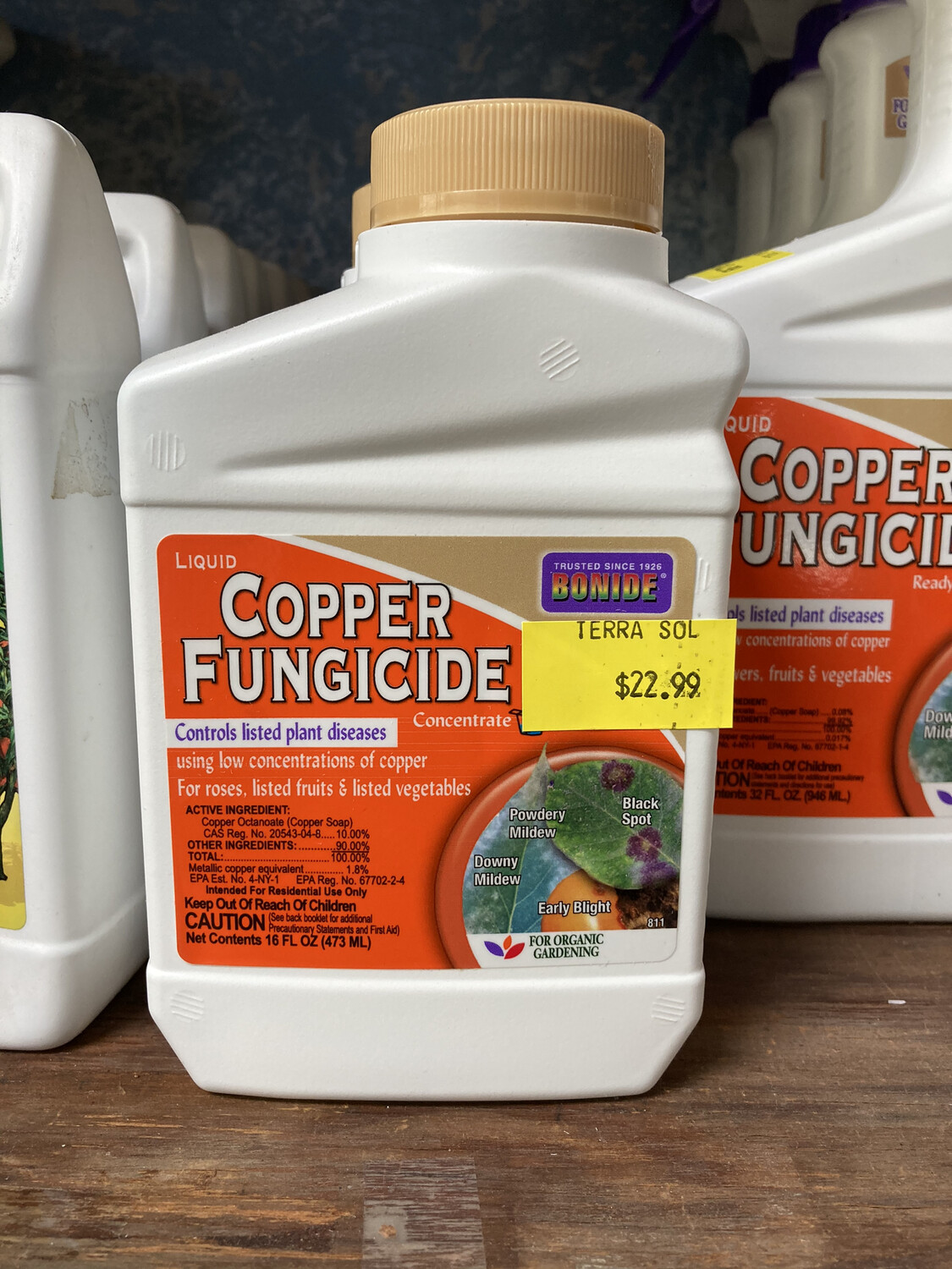 Copper fungicide concentrate Soils and Fertilizers Terra Sol Garden