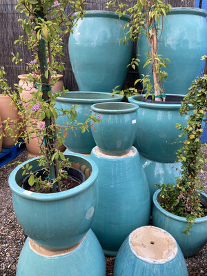 Turquoise Ceramic Pots