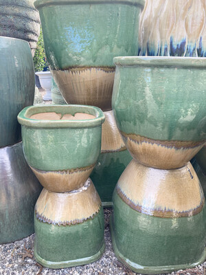 Green And Gold Pots