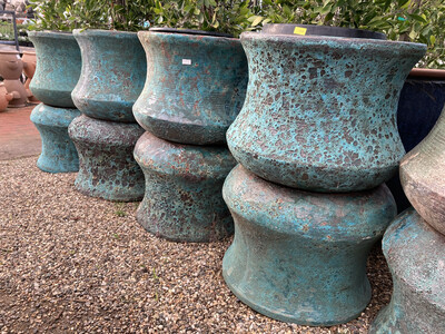 Turquoise Rustic Pot