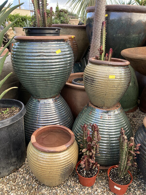 Medium Rustic Asian Pots