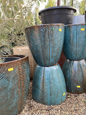 Turquoise Blue Pots