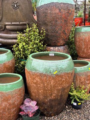 Bright Lavender-blue Pots