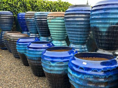 Cobalt Blue Pots