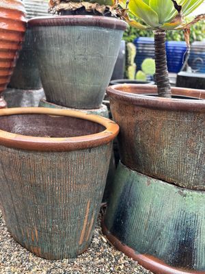  Large Oval Pots