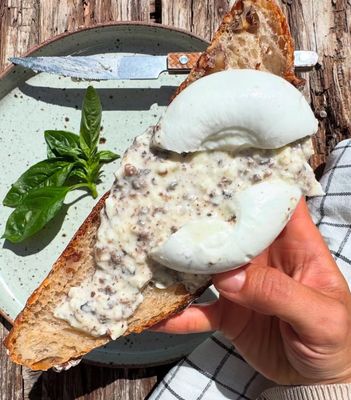Burrata rellena de stracciatella de Truffa | 120gr