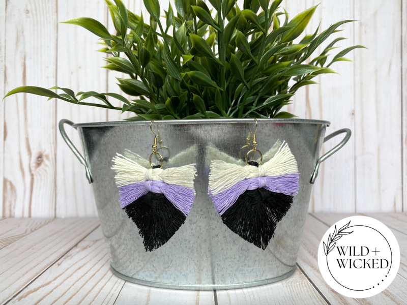 Boho Macrame Earrings MINI - "Aven”