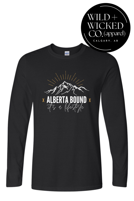 Alberta Bound Unisex Long Sleeve Tee - BLACK