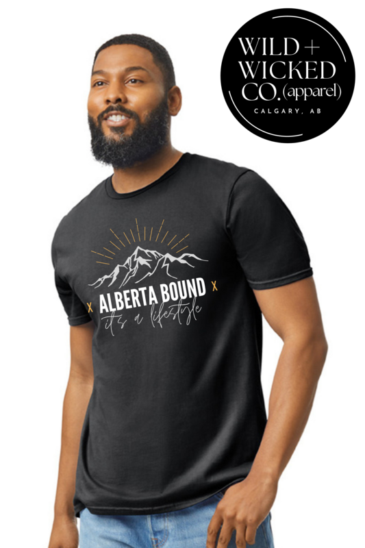 Alberta Bound Unisex Short Sleeve Tee - BLACK