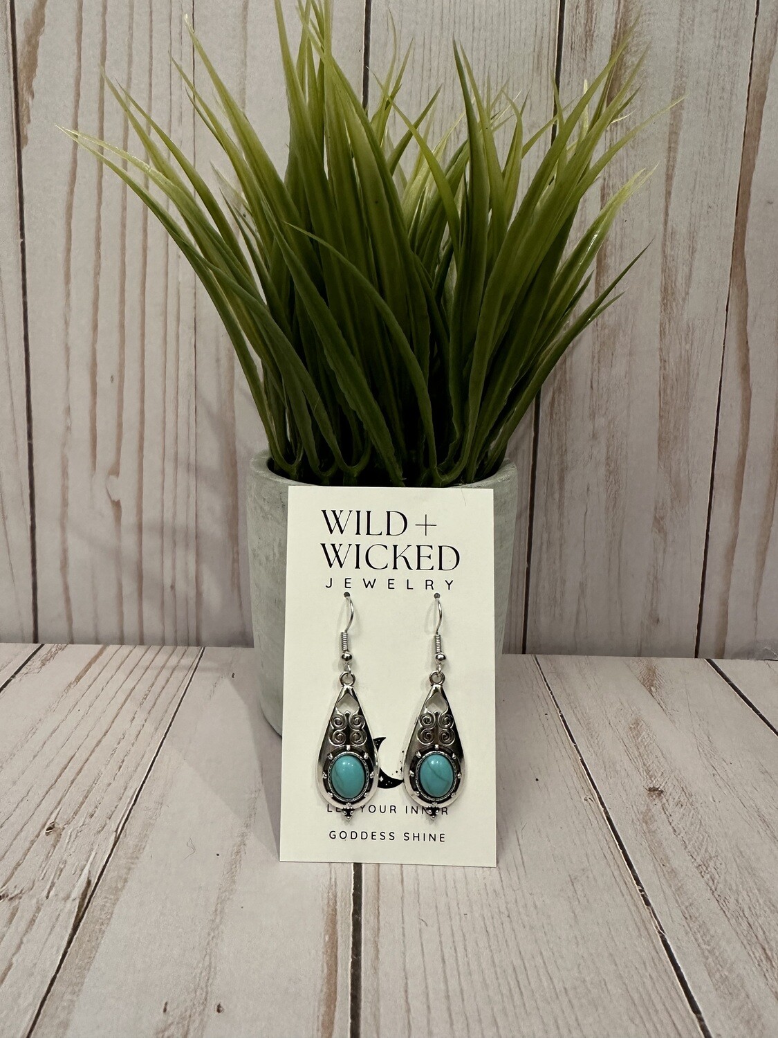 Teardrop Turquoise Dangles Teardrop Turquoise Dangles