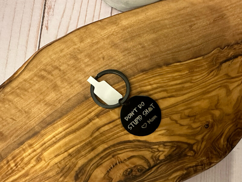 Don’t Do Stupid Sh*t Keychain - SILVER