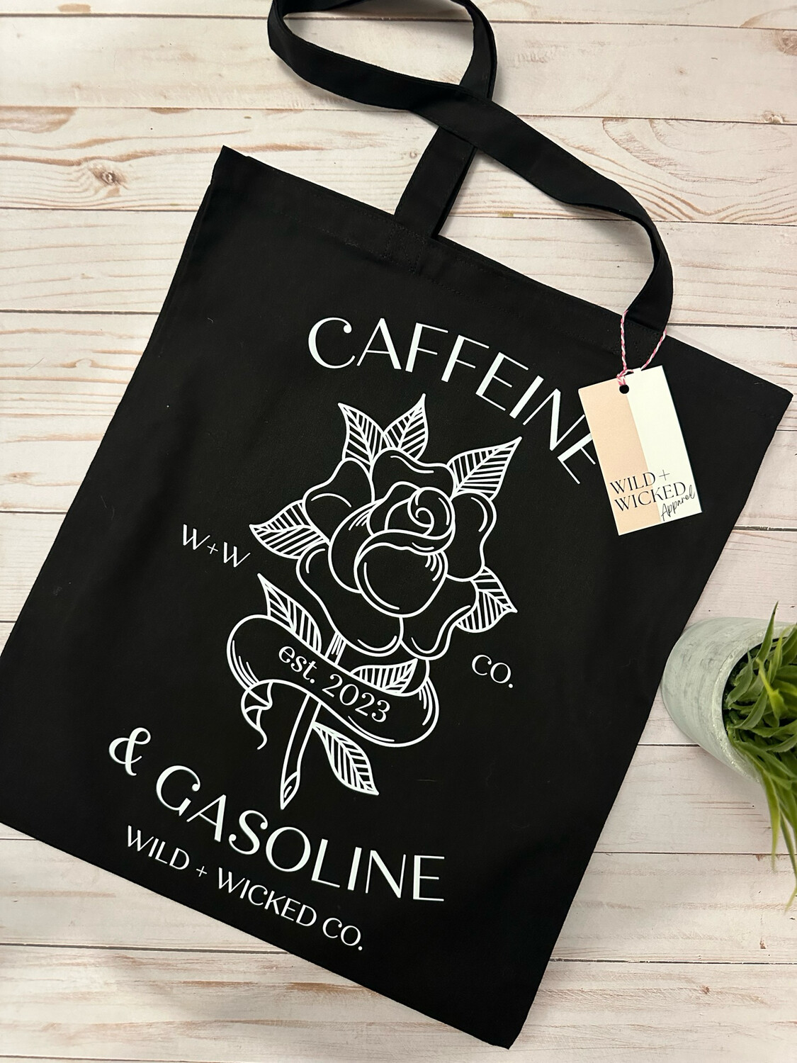 Caffeine &amp; Gasoline Tote Bag