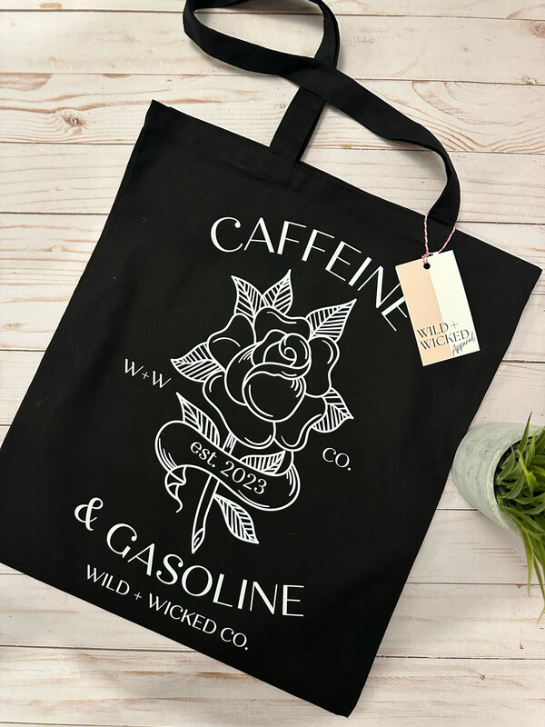 Caffeine &amp; Gasoline Tote Bag