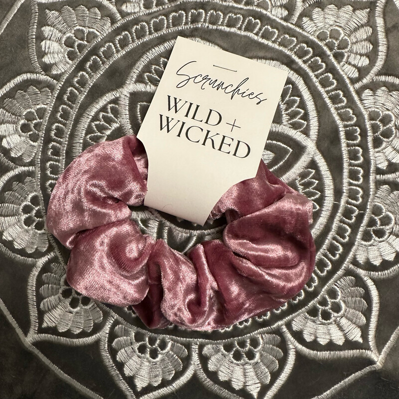 Orchid Velvet Scrunchie