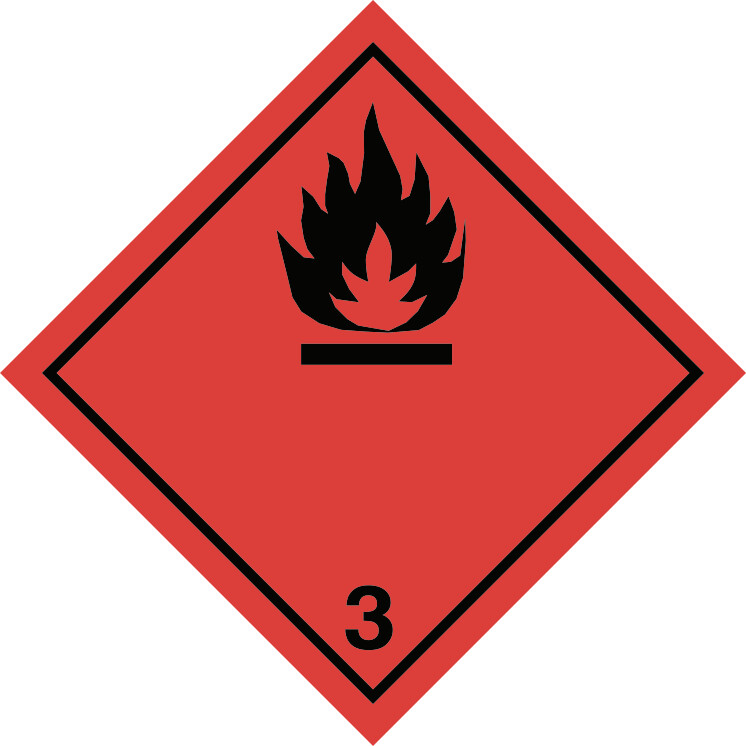 ADR 3.0 Flammable Liquid 250 x 250 mm