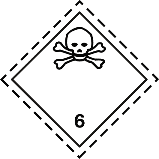 ADR 6.0    TOXIC   250 x 250 mm