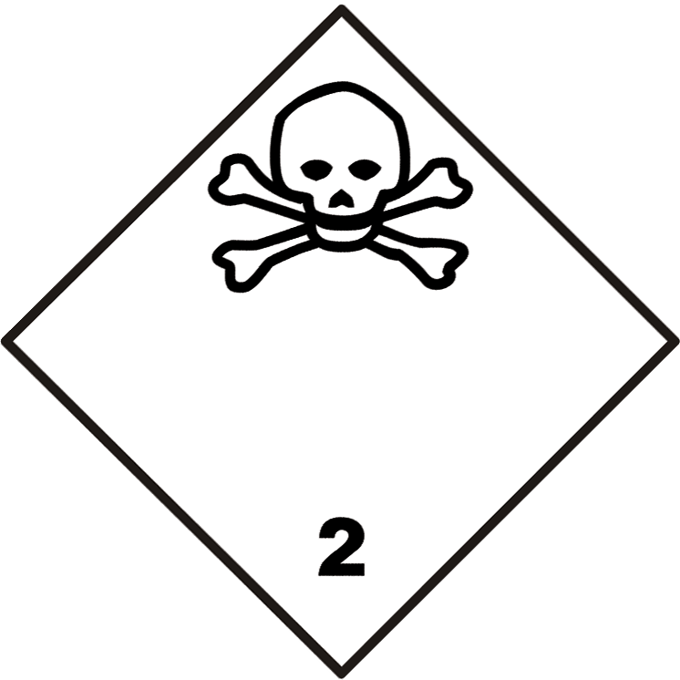 ADR Klasse 2.3  Toxic gas 250 x 250