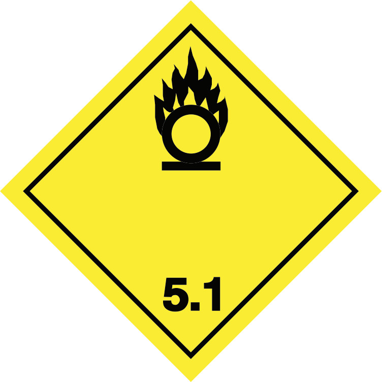 ADR Klasse 5.1 Oxidizing Agent  250 x 250