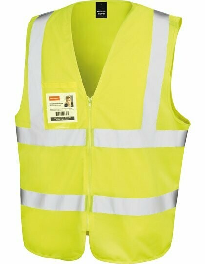 Verkeersvest Hi-Vis met rits