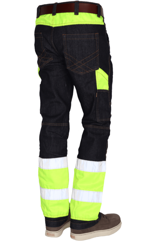 Toolbox  werkbroek Hi-Vis  denim regular Fit Str    ex btw