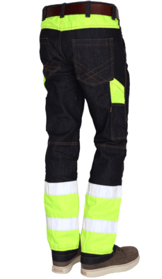 Toolbox  werkbroek Hi-Vis  denim regular Fit Str    ex btw