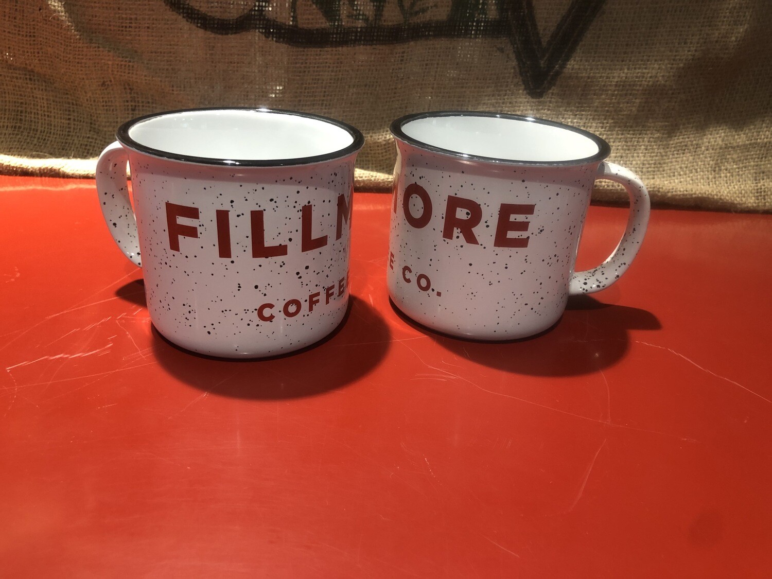 16oz White/Red Fillmore Mug