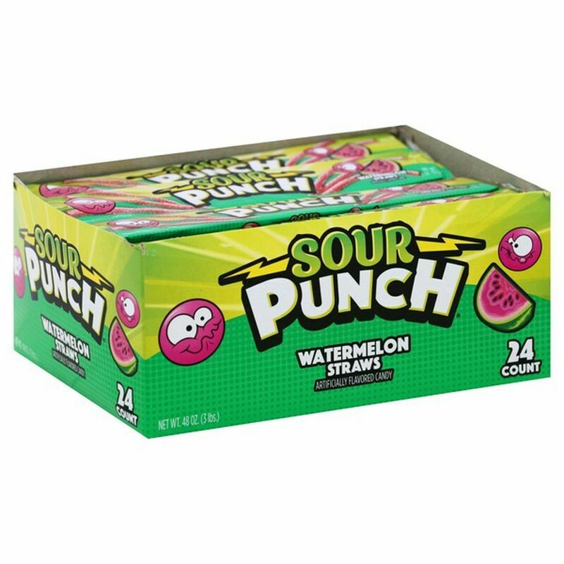 Sour Punch Straws Watermelon Sweet Street Candy and Gift Store