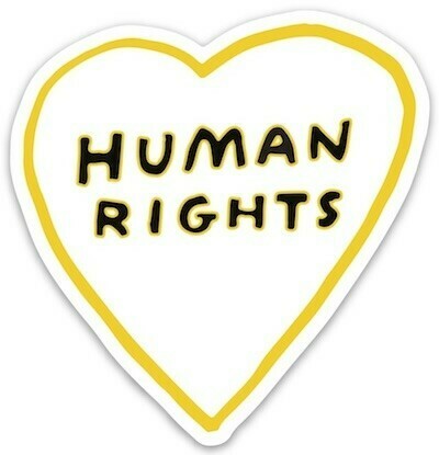 Die Cut Sticker - Human Rights Heart
