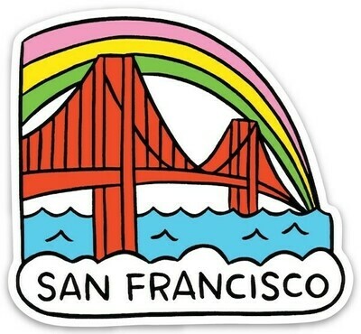 Die Cut Sticker - San Francisco Golden Gate Bridge