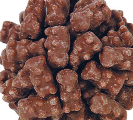 Chocolate Covered Gummy Bear -- 1/4 pound