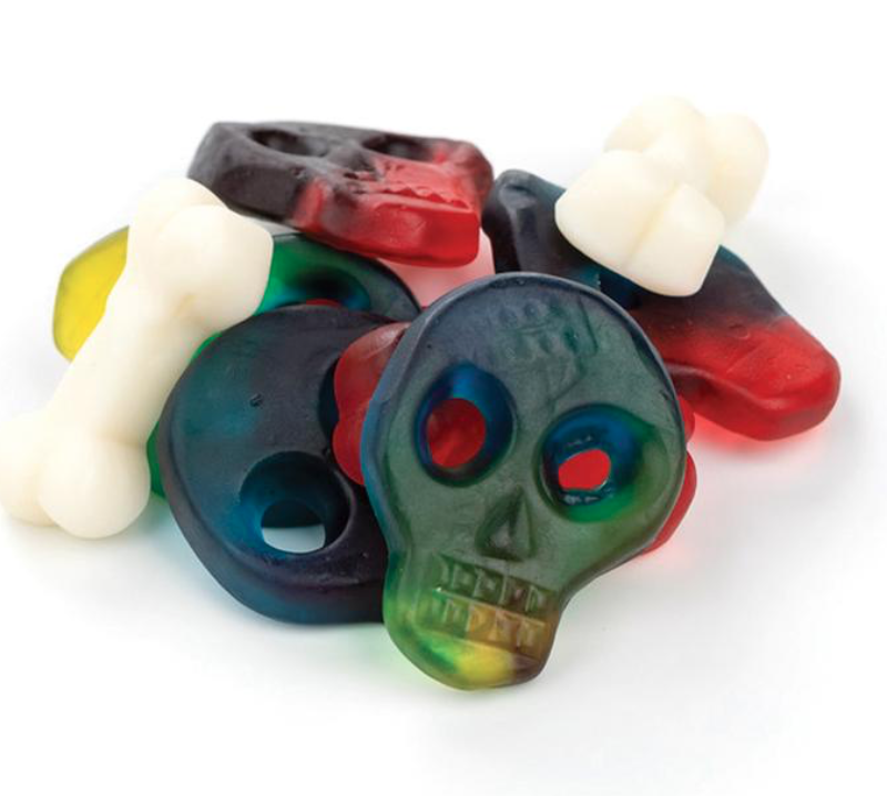 Gummy Skull and Bones -- 1/2 pound