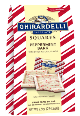 Ghirardelli Peppermint Bark Squares - 7.9 oz