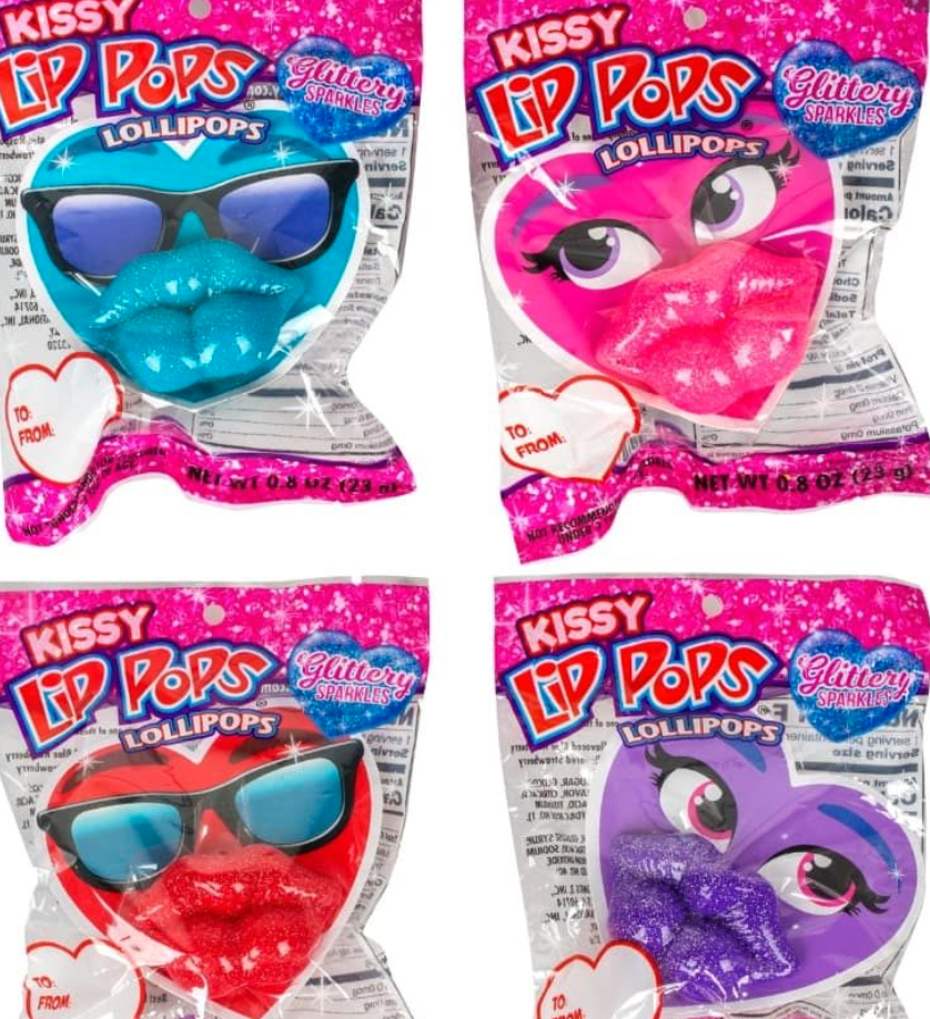 Kissy Lip Pops valentines