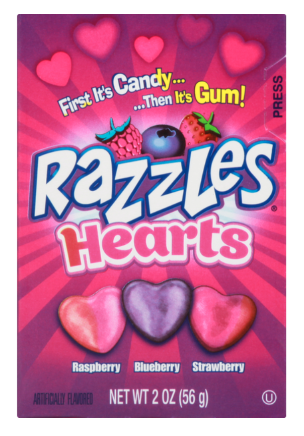 Razzles Hearts Box