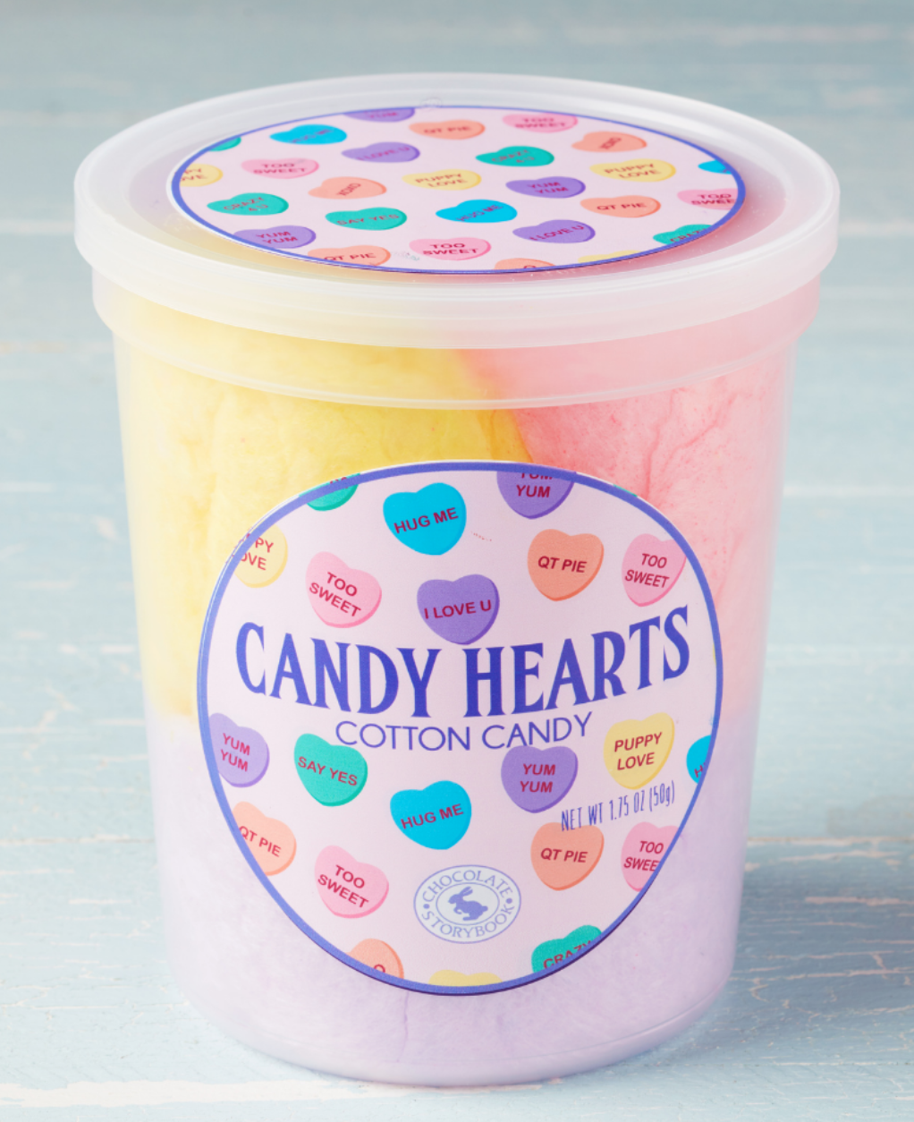 Cotton Candy - Candy Hearts