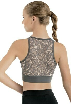Lace Back Sleeveless Crop Top (SL10295)