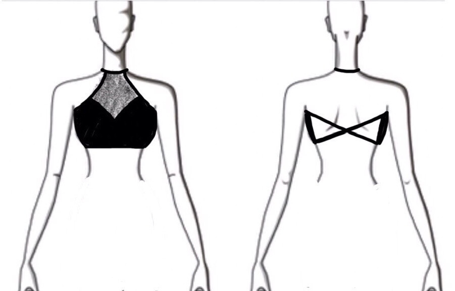 Dance Basics Halter Crop Top