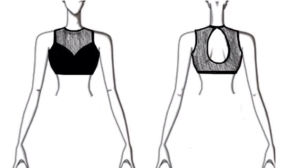 Dance Basics Sweetheart Sleeveless Crop Top