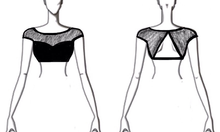 Dance Basics Sweetheart Cap Sleeve Crop Top