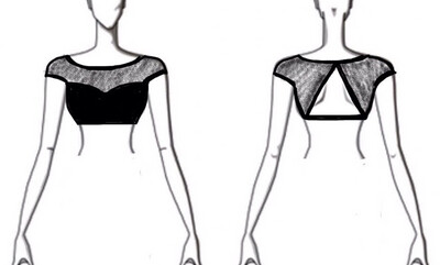 Dance Basics Sweetheart Cap Sleeve Crop Top