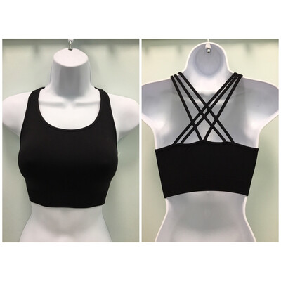 Double Layered Strappy Racerback Bra (SRT098)