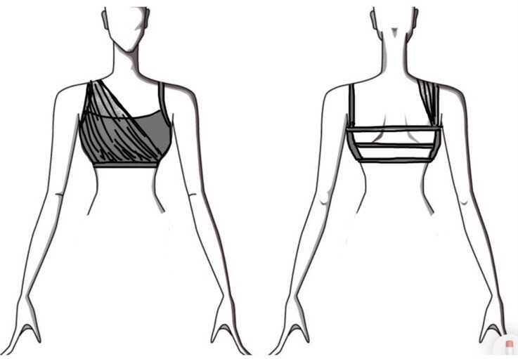 Dance Basics Camisole Bra Top With Ruching